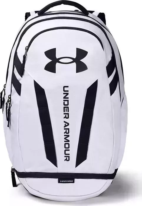 Рюкзак городской Under Armour Hustle 5.0 1361176-100, полиэстер, бело-черный
