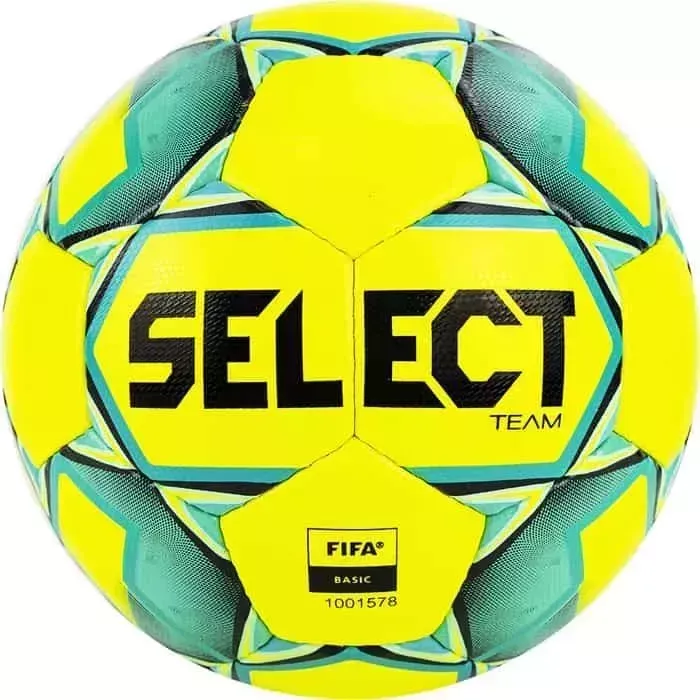 Мяч футбольный Select Team Basic 815419-552, р.5, FIFA Basic, желто-бирюзовый