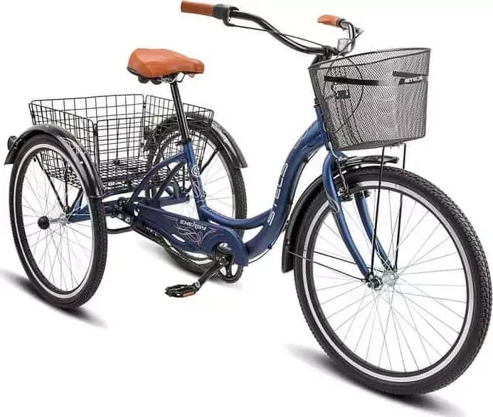 Велосипед STELS Energy-III 26" K010 16" Синий/золотой