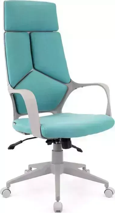 Кресло офисное Everprof Trio Grey TM ткань бирюзовый