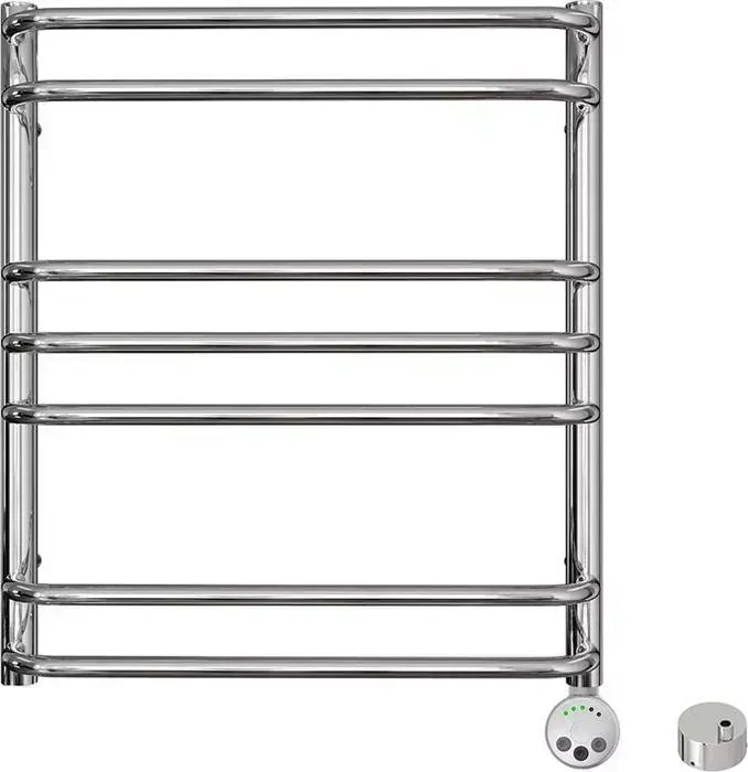 Полотенцесушитель электрический LEMARK Luna П7 500x600 скрытое подключение, хром (LM41607E, LM0101C)