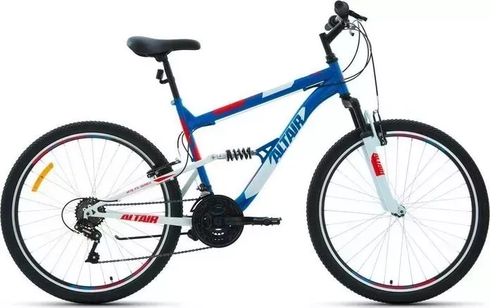 Велосипед Altair MTB FS 26 1.0 (2021) 18 синий