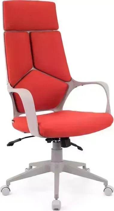 Кресло офисное Everprof Trio Grey TM ткань красный
