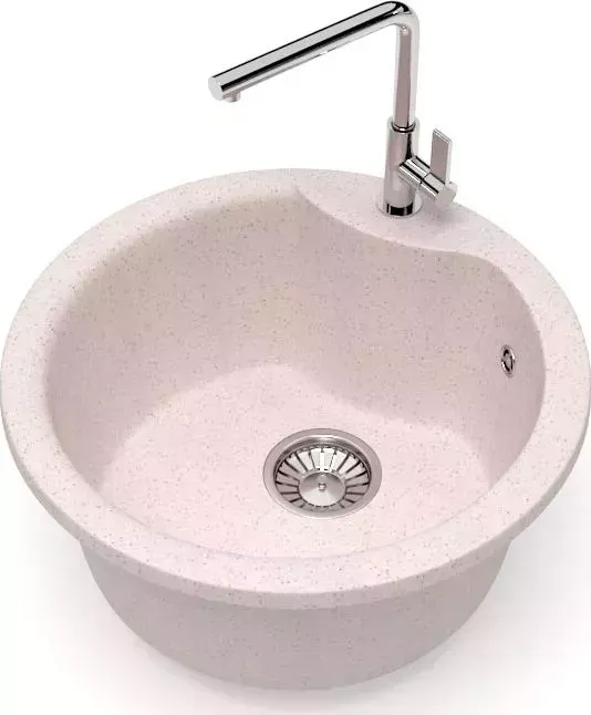 Мойка кухонная Glanz J-002-33 бежевая, матовая
