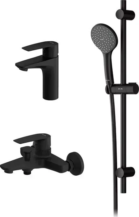 Комплект смесителей Am.Pm Gem набор 3 в 1 черный (F42990A00)