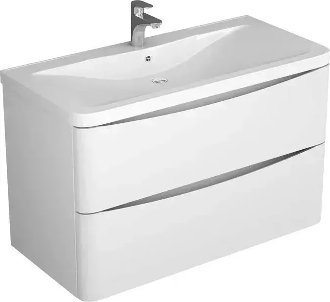 Тумба с раковиной Veneciana с Mayra 100 с 2мя ящиками, белая (510016, 9493)