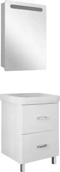 Мебель для ванной Mixline Стив 60 два ящика, белая