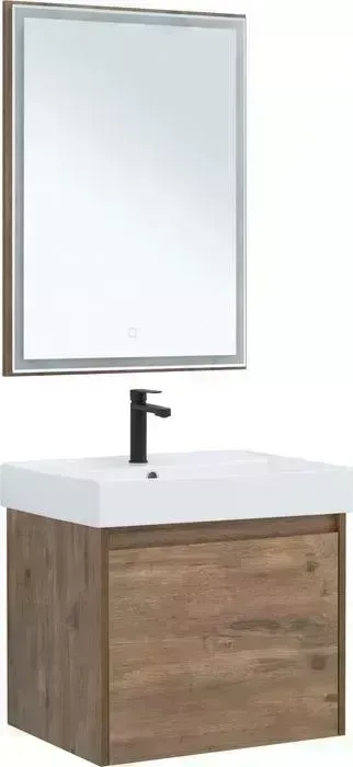 Мебель для ванной AQUANET Nova Lite 60 один ящик, дуб рустикальный