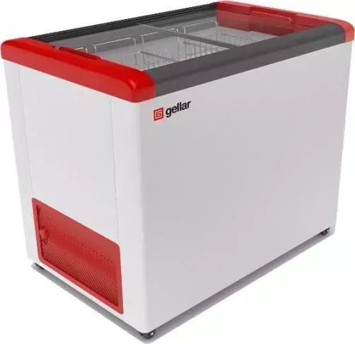 Морозильник FROSTOR Gellar FG 300 C красный (прямое стекло)
