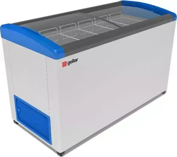 Морозильник FROSTOR Gellar FG 550 E синий (наклонное гнутое стекло)