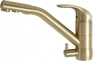 Смеситель для кухни KAISER Safira под фильтр золотой матовый Gold/Brass (15066-3 Gold/Brass)