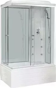 Душевая кабина Royal Bath 120х80х217 стекло правая белое/прозрачное (RB8120BP3-WT-R)