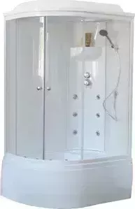 Душевая кабина Royal Bath 120х80х217 стекло белое/прозрачное правая (RB8120BK3-WT-R)