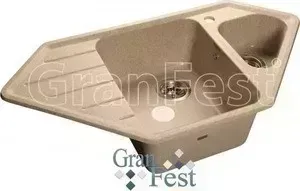 Мойка кухонная GranFest гранит угловая 950x500 (Gf-C950E песок)