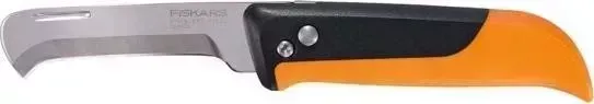 Нож Fiskars Садовый инструмент K80 черный/оранжевый для сборки урожая (1062819)