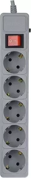 Удлинитель Perfeo PF-A4661 (3м, 5 роз) серый