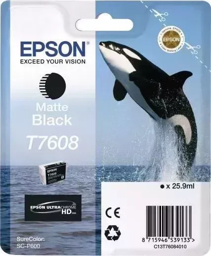 Расходный материал для печати EPSON C13T76084010 (T7608) черный матовый