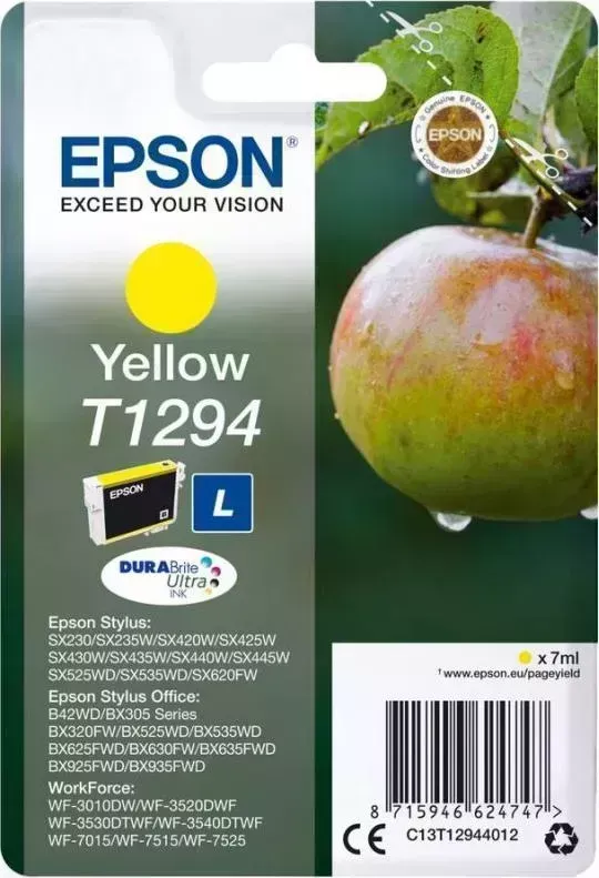 Расходный материал для печати EPSON C13T12944012 (T1294) желтый