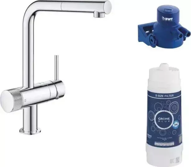 Смеситель для раковины Grohe Blue Pure Minta 119706 (3 кор: 31721000, 64508001, 40404001)