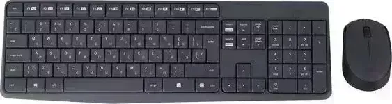 Клавиатура и мышь LOGITECH мыши и клавиатуры MK235 Grey (920-007948) Комплект и