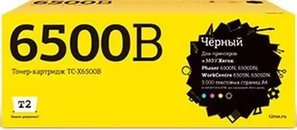 Расходный материал для печати T2 106R01604 черный (TC-X6500B)
