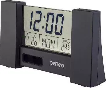 Часы настольные Perfeo СITY PF-S2056 черный (PF-A4605)