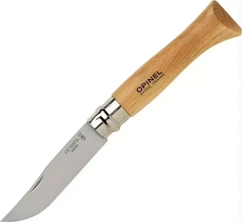 Нож походный Opinel N9 углеродистая сталь, рукоять из дерева бука (113090)
