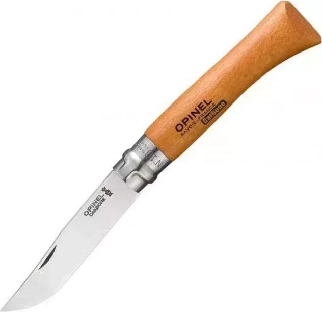 Нож походный Opinel N10 углеродистая сталь, рукоять из дерева бука (113100)