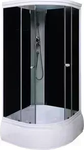 Душевая кабина Aqualux CORA тонированное стекло/заднее стекло тёмное (AQ-307GT-Bl)