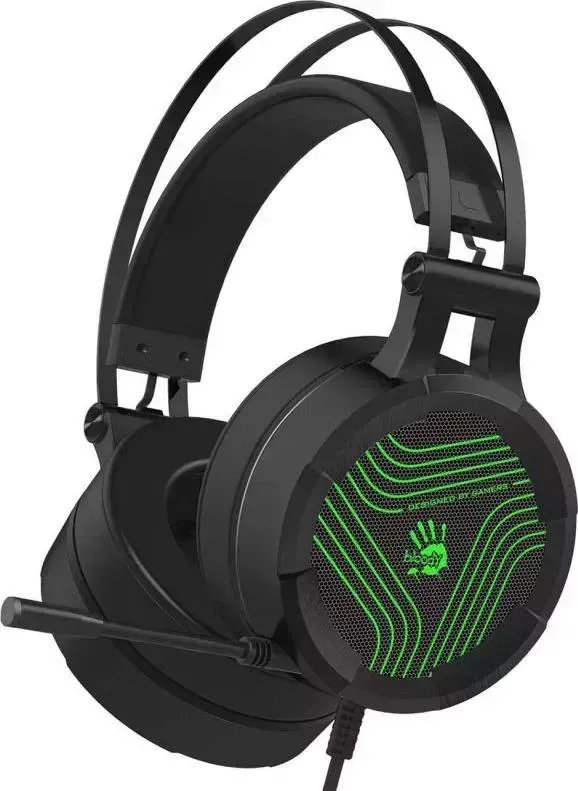 Наушники A4TECH Bloody G530S черный/зеленый
