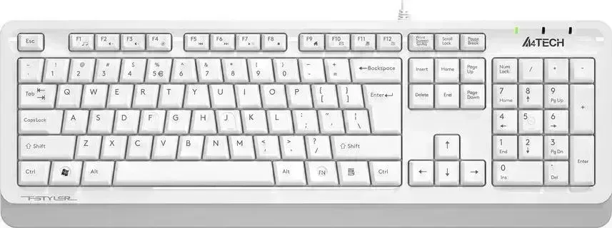 Клавиатура A4TECH Fstyler FKS10 белый/серый USB