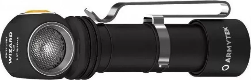 Фонарь ручной Armytek Wizard C2 Magnet USB черный/желтый (F08901W)