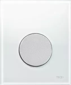Панель смыва TECE для писсуара loop Urinal (9242659) стекло белое, клавиша хром матовый LOOP URINAL