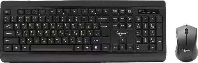 Клавиатура и мышь GEMBIRD мыши и клавиатуры KBS-8001 черный Комплект и