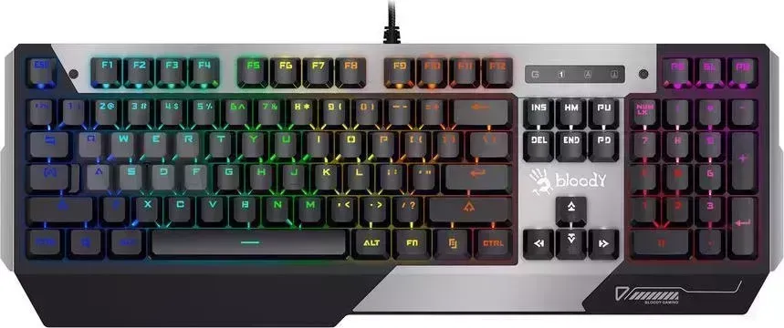 Клавиатура A4TECH Bloody B865N серый/черный