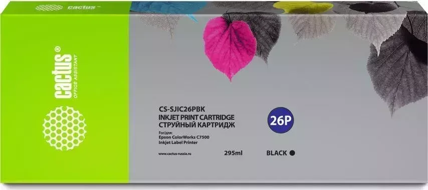 Расходный материал для печати CACTUS CS-SJIC26PBK черный