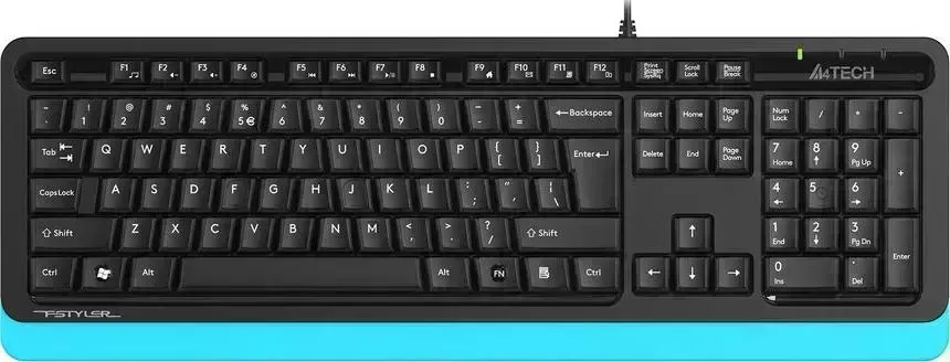 Клавиатура A4TECH Fstyler FKS10 черный/синий USB