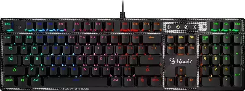 Клавиатура A4TECH Bloody B750N DESTINY USB черный