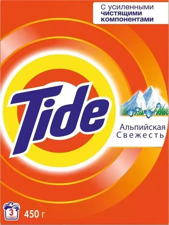 Средство для стирки TIDE Альпийская Свежесть автомат 0.45кг порошок для стирки