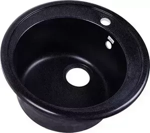 Мойка кухонная Rossinka 51 с сифоном (RS51R-Black)