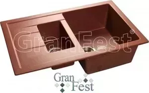 Мойка кухонная GranFest гранит 770x495 (Gf-Q775KL красный марс)