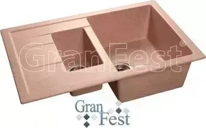 Мойка кухонная GranFest гранит 770x495 (Gf-Q775KL розовая)