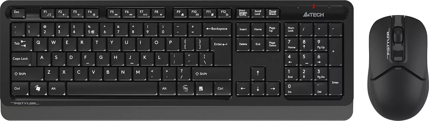Фото №0 Клавиатура и мышь A4TECH мыши и клавиатуры Fstyler FG1012 черный Комплект и