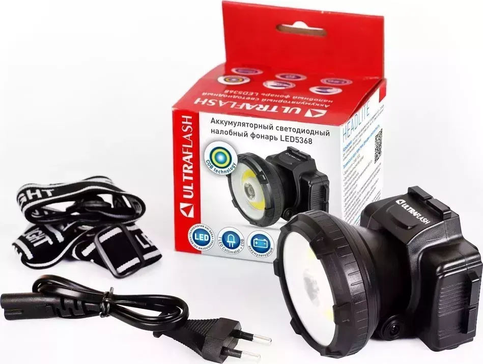 Фонарь ручной Ultraflash LED5368 черный