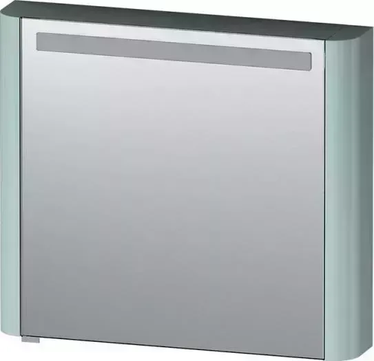Шкаф Am.Pm с зеркалом Sensation 80см, правый с подсветкой, мятный, глянец (M30MCR0801GG)