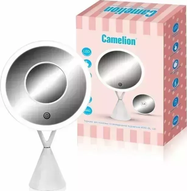Зеркало CAMELION Косметическое M282-DL C01 белый