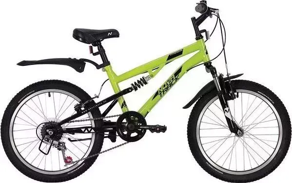 Велосипед NOVATRACK для подростков TITANIUM 20, салатовый (20SS6V.TITANIUM.GN20)