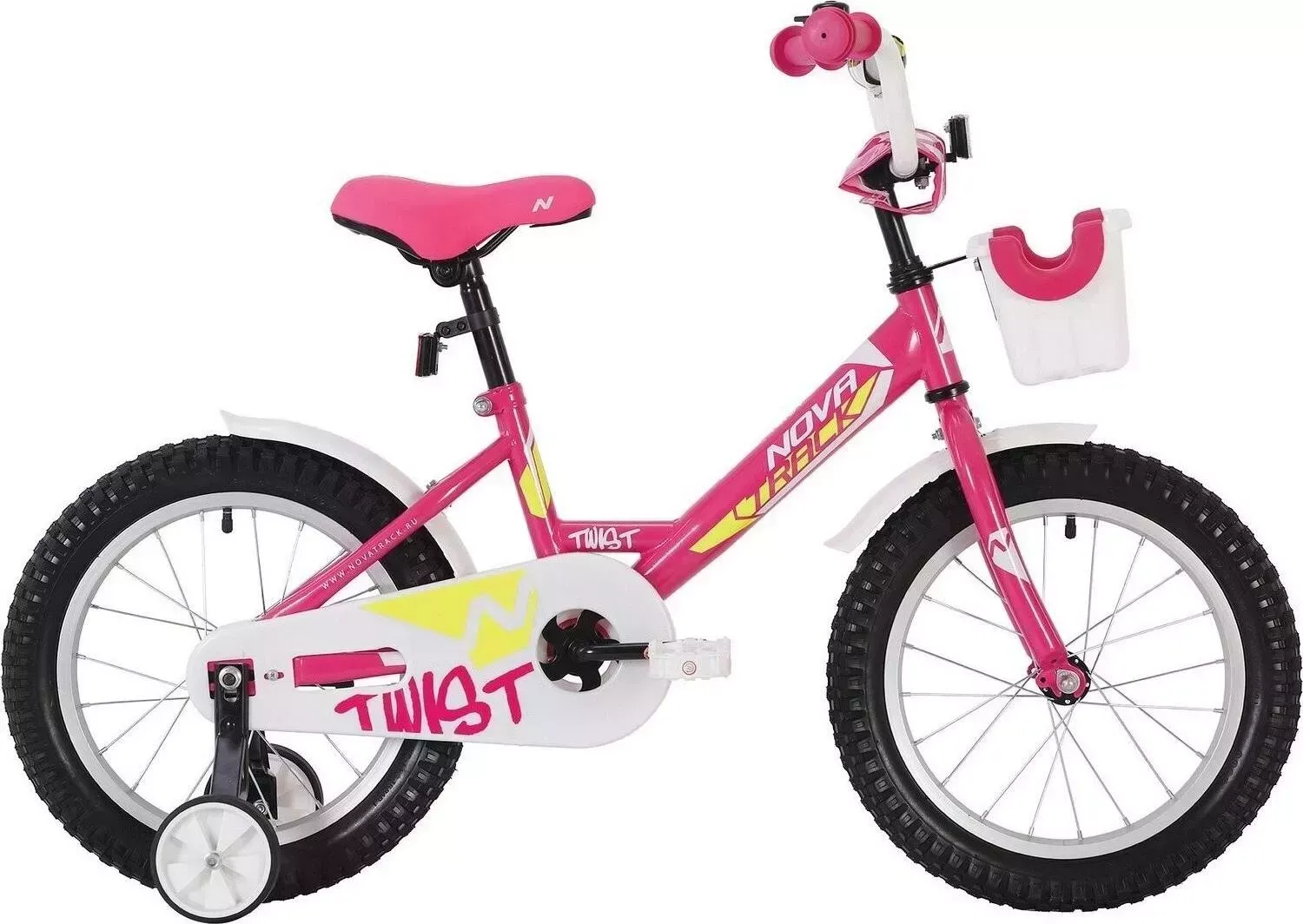 Велосипед NOVATRACK для малышей 20 TWIST розовый (201TWIST.PN20)