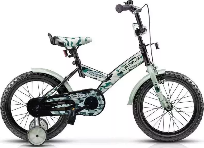 Велосипед STELS для малышей FORTUNE 16 V010 Хаки/чёрный (LU091961*LU079527*10)