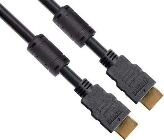 Кабель VCOM HDMI-HDMI (19M-19M) 1.4+3D 2 фильтра, 10м (VHD6020D-10MB)
